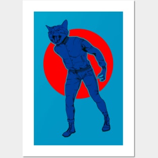 angry cat Posters and Art